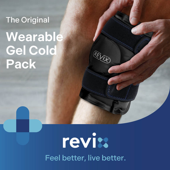 REVIX Ice Pack for Knee Pain Relief, Reusable Gel Ice Wrap for Leg Injuries