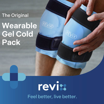 REVIX Ice Packs for Knee Injuries Reusable, Gel Ice Wraps with Cold Compression for Injury and Post-Surgery, A Set of Two