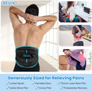 REVIX Extra Large Ice Pack for Back Pain Relief with Double Compression, Reusable Large Back Ice Pack for Injuries