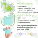 REVIX Kids Ice Packs for Boo Boos, 5 Gel Cold Packs for Injuries Reusable Toddler Ice Pack with Straps for Fever, Swelling, Bruise and Pain Relief