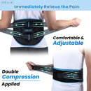 REVIX Extra Large Ice Pack for Back Pain Relief with Double Compression, Reusable Large Back Ice Pack for Injuries