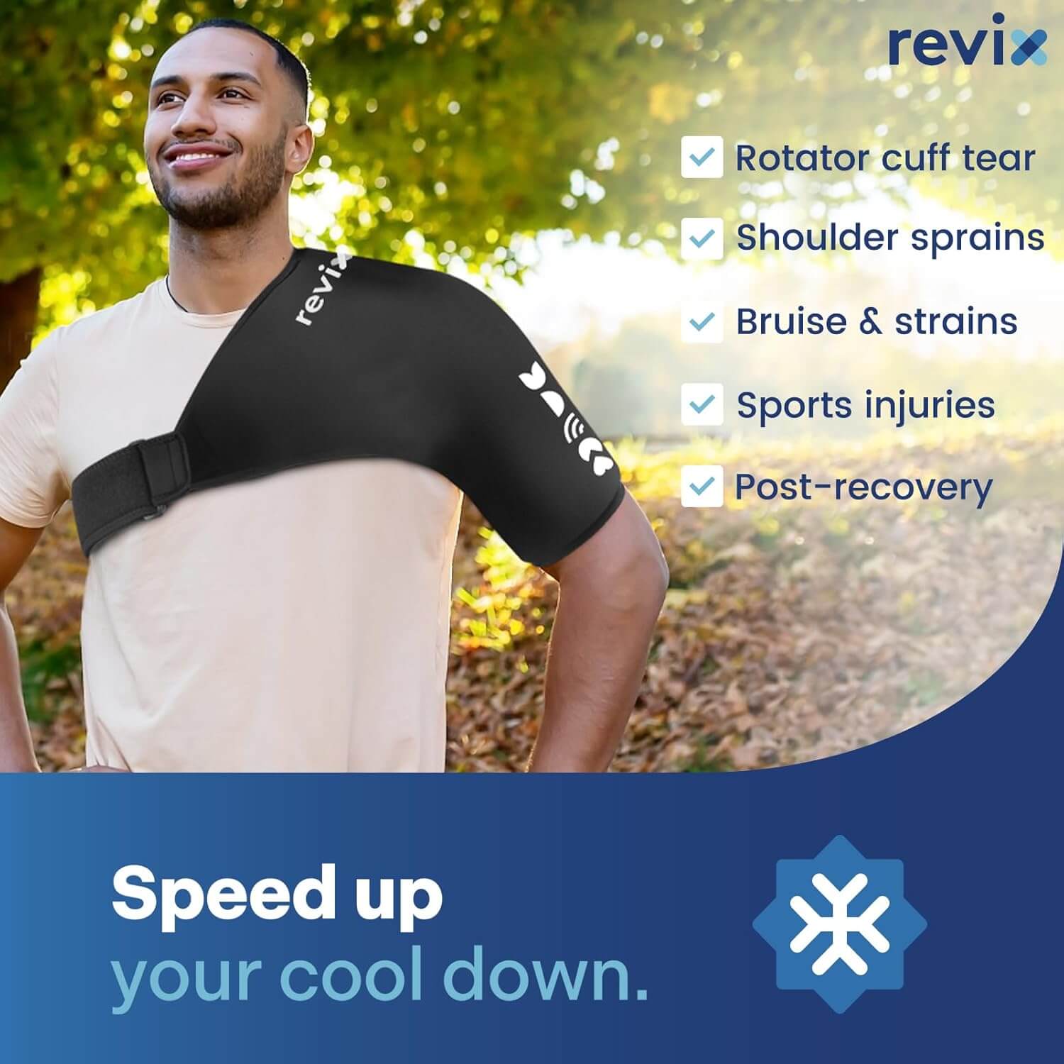 REVIX Shoulder Ice Pack Wrap Reusable