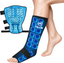 REVIX Leg Ankle Ice Pack, 45-Min Calf to Foot Ice Wrap for Shin Splints