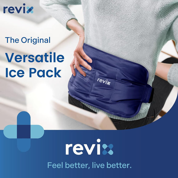 REVIX Ice Pack for Lower Back Pain Cold Compress Ice Bag for Shoulder, Neck, Hip, Arm & Knee