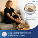 REVIX Microwavable Foot Warmers, Heated Booties for Cold Feet & Discomfort Relief