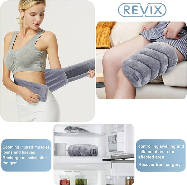 REVIX Microwavable Heating Pad for Back, Extra Large Microwave Heated Pack with Moist Heat