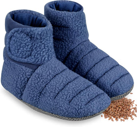 Buy navy REVIX Microwavable Foot Warmers, Heated Booties for Cold Feet &amp; Discomfort Relief