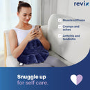 REVIX Microwavable Heating Pad for Neck Shoulders and Back, Microwave Heated Wrap with Moist Heat