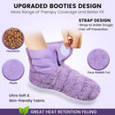REVIX Microwavable Booties and Hot Feet Warmers for Women & Men,Heated Foot Warmer with Flaxseed Moist Heat Therapy for Foot Ankle Pain,Plantar Fasciitis, Achilles Tendinitis, Cold Feet