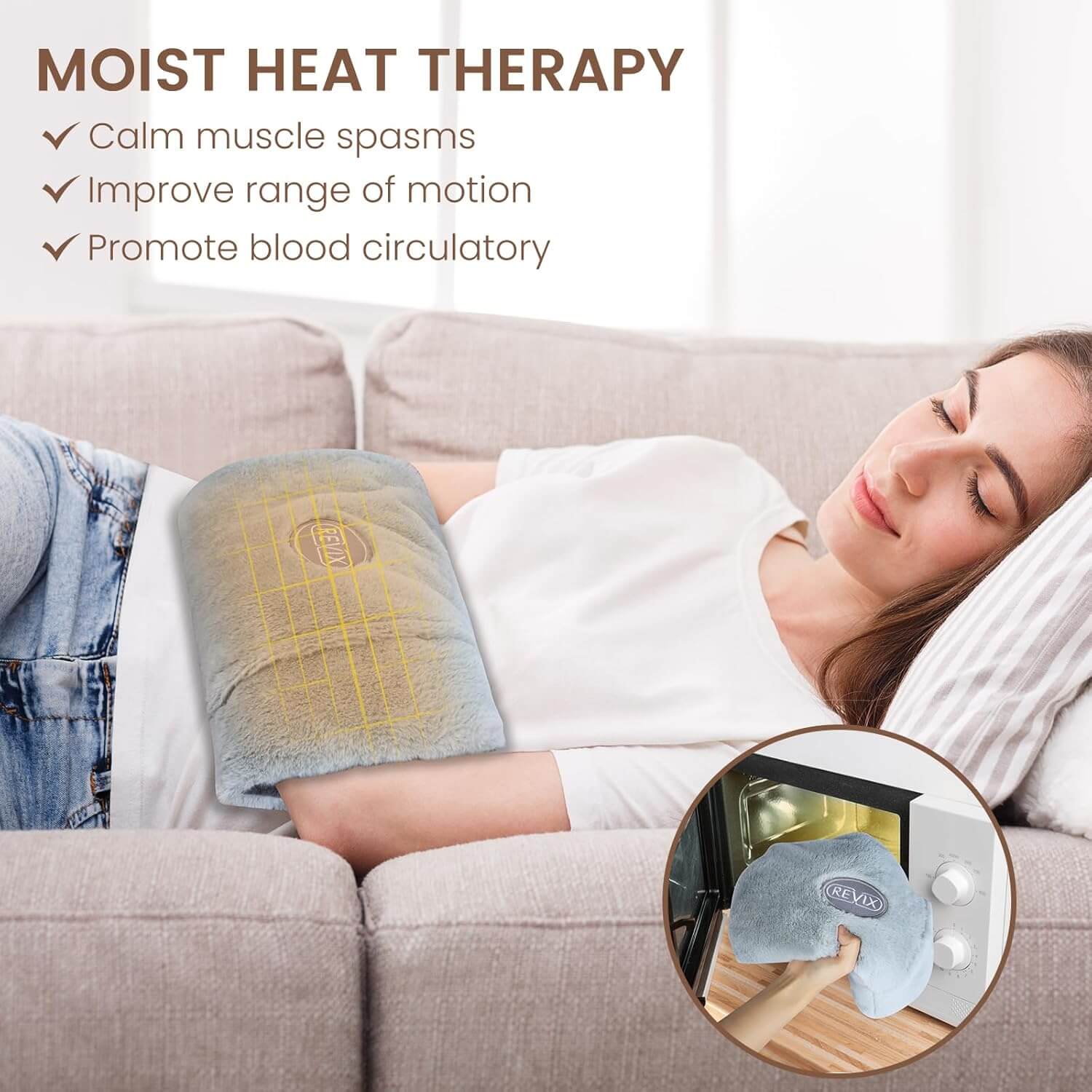 REVIX Microwavable Therapy Hand Muff