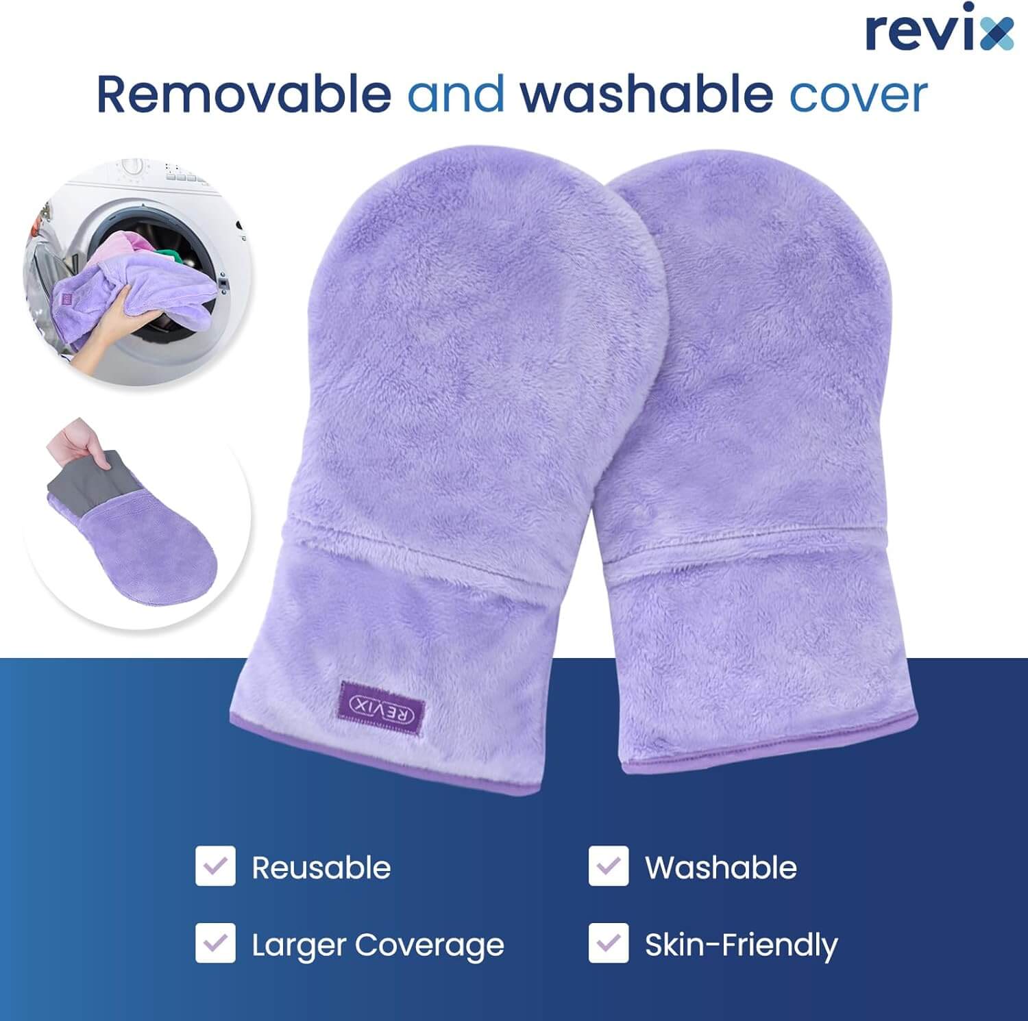 REVIX Heated Mitts for Arthritis and Hand Therapy, Microwavable Hand Warmer for Women and Men