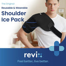 REVIX Shoulder Ice Pack Wrap, Ice Shoulder Brace for Rotator Cuff