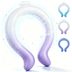 REVIX Large Neck Coolers, Upgraded Wide Circumference & 30% Thicker Tube, Wearable Cooling Neck Wraps for Summer Heat Relief, Reusable Ice Neck Ring for Outdoor Work, Golf, Gardening