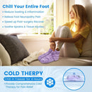 REVIX Microwavable Booties and Hot Feet Warmers for Women & Men,Heated Foot Warmer with Flaxseed Moist Heat Therapy for Foot Ankle Pain,Plantar Fasciitis, Achilles Tendinitis, Cold Feet