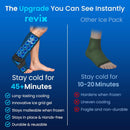 REVIX Leg Ankle Ice Pack, 45-Min Calf to Foot Ice Wrap for Shin Splints
