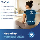 REVIX 45-Min Cooling Full Back Ice Packs, Reusable Gel Ice Wrap for Back