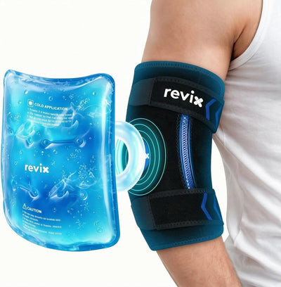 REVIX Cubital Tunnel Elbow Brace with Upgraded Soft Detachable Gel Pack