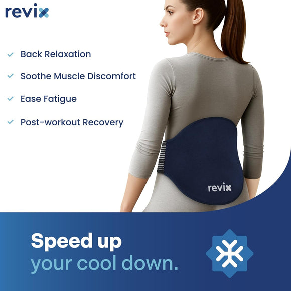 REVIX Extra Large Ice Pack for Back Relief, 2 Pack Reusable Gel Ice Pack Wraps for Lower Back