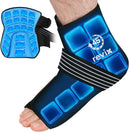 REVIX Foot Ankle Ice Pack Wrap for Plantar Fasciitis & Achilles Tendonitis