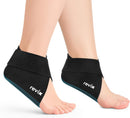 REVIX Foot and Heel Ice Pack Wrap, Reusable Hot & Cold Therapy Gel Pack for Heel