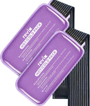 REVIX Ice Packs for Injuries Reusable, 2 Packs Hot & Cold Gel Ice Packs with PVC Cooling Design & Adjustable Strap