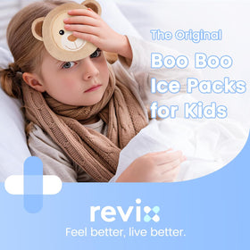 REVIX Kids Ice Packs for Boo Boos, Babies Small Gel Ice Pack Reusable for Toddlers with Soft Cloth Covers and Cute Animals Designs - 0