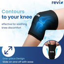 REVIX 3D Knee Ice Pack Wrap – Long-Lasting Cold Therapy with Innovative Dual-layer Gel