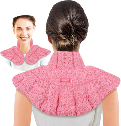 REVIX Heated Neck Wrap Microwavable Heating Pad for Neck and Shoulders