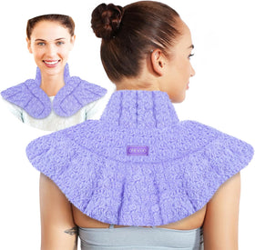 REVIX Microwave Heating Pad for Neck and Shoulders, Weighted Microwavable Heated Neck Wrap Warmer, Scented