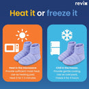 REVIX Microwavable Foot Warmers, Heated Booties for Cold Feet & Discomfort Relief