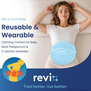 REVIX Microwavable Heating Pad for Period Cramps, Hot Cold Wrap for Belly