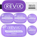REVIX Ice Packs for Injuries Reusable, 5 Pack Hot and Cold Gel Ice Pack Set for Pain Relief