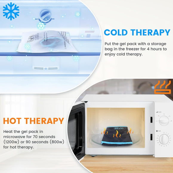 REVIX 3D Sewing Shoulder Ice Pack Wrap for Better Snug Fit and Putting on