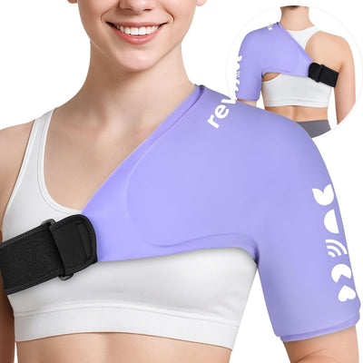 REVIX Shoulder Ice Pack for Rotator Cuff Cold Therapy, Gel Ice Pack Reusable for Arm Discomfort & Fatigue
