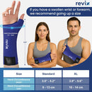 REVIX Wrist Ice Pack Wrap - Hand Ice Pack Sleeve with Extended Coverage