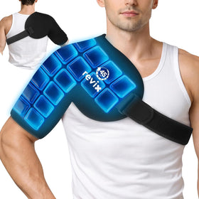 REVIX XL Ice Pack for Shoulder Wrap, 45-Min Long-Lasting Cold Therapy for Rotator Cuff Relief