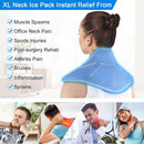 REVIX XL Neck Ice Pack for Injuries Reusable Gel Neck Ice Wrap for Pain Relief-6