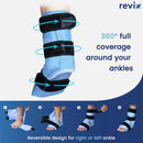 REVIX Ankle Ice Pack for Foot Swelling, Reusable Gel Ice Pack Wrap