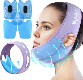 REVIX Wisdom Teeth Ice Pack Head Wrap with 3D Sewing Jaw Ice Pack for Face Oral Surgery Pain Relief for TMJ