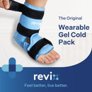 REVIX Ankle Ice Pack for Foot Swelling, Reusable Gel Ice Pack Wrap