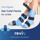 REVIX Ankle Ice Pack for Foot Swelling, Reusable Gel Ice Pack Wrap