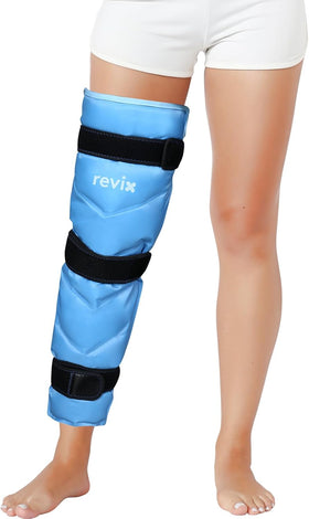 REVIX Full Leg Ice Pack For Hip Replacement, Cold Compress Therapy After Surgery