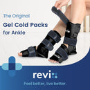 REVIX Ankle Ice Pack for Foot Swelling, Reusable Gel Ice Pack Wrap