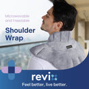 REVIX Heated Neck Wrap Microwavable Heating Pad for Neck and Shoulders