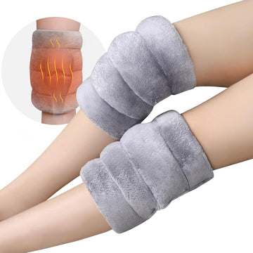 REVIX Microwavable Knee Heating Pads, 2 Pack Wraparound Heat Wraps for Knees and Elbows