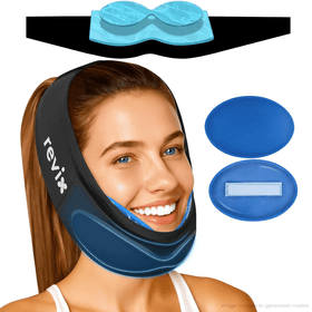 REVIX Wisdom Teeth Ice Pack Head Wrap with 3-Layer Gel Cooling