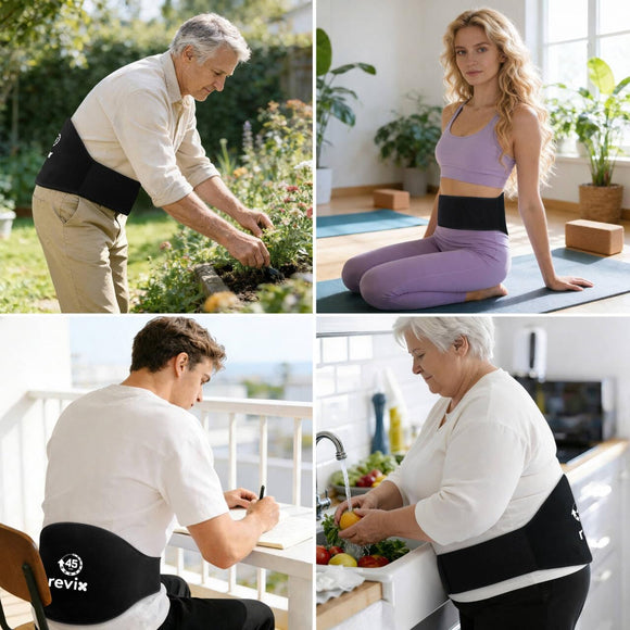 REVIX 45-Min Long-Lasting Back Ice Pack, Extra Large Ice Packs with Ice Grid Gel Design