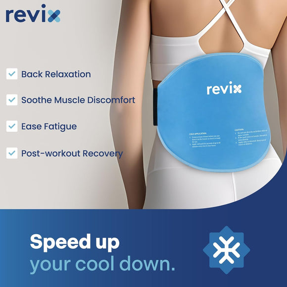 REVIX Extra Large Ice Pack for Back Discomfort Relief, 40 Minutes of Long-Lasting Cold Therapy