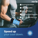REVIX 24" Extra Long Wrist Ice Pack Wrap for Discomfort Reducing, Reusable Gel Ice Pack for Hand and Forearm