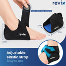 REVIX Foot and Heel Ice Pack Wrap, Reusable Hot & Cold Therapy Gel Pack for Heel